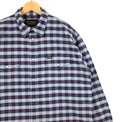 メンズUS-XLサイズ Wrangler ラングラー 長袖ウエスタンシャツ  チェック柄 sh-3589n