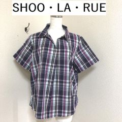 SHOO・LA・RUE(シューラルー)　スキッパーシャツ　マドラスチェック