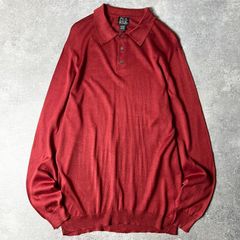 HERMES エルメス 長袖 薄手ニット レッド ヴィンテージ - メルカリ