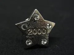 ■美品■ VANDOME AOYAMA ヴァンドーム ラインストーン スターモチーフ ピンブローチ ピンバッジ アクセサリー シルバー系 DF8549のサムネイル
