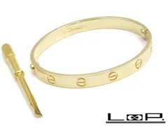 ▼値下げ▼　■新同■磨き済■　カルティエ ラブブレス ブレスレット K18 YG #16 【4862】のサムネイル