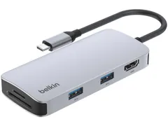 【新品・2営業日で発送】BELKIN Connect USB-C 5-in-1 マルチポートハブ(AVC007fqSGY-V2)