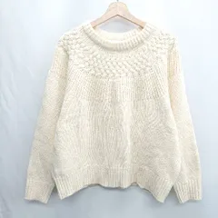 ◇ ⊇ URBAN RESEARCH ITEMS ニット 長袖 セーター サイズFree アイボリー系 レディース E  【1501160037534】
