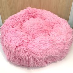 ◇715【新品】★限定★【濃ピンク】Sサイズ(40cm×40cm) もふもふ ペットベッド クッション 犬 猫 小型犬 ふわふわ フカフカ ペット用ベッド 洗える かわいい 寝袋 ペットソファ 犬用クッションのサムネイル