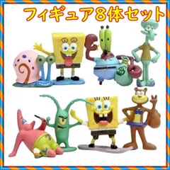 スポンジボブ フィギュア ８体セット ハンドメイド素材