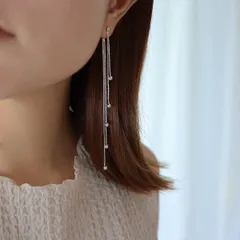 ピアス ロングピアス 両耳用 キャッチデザインボリューム 縦長 真鍮 華やか オフィス オフィスカジュアル レディース ジュエリー アクセサリー 韓国アクセサリー 278P シースキー【seasukii】