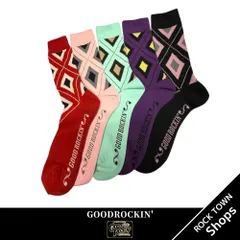 ヴィンテージスタイルダイア柄ソックス GOOD ROCKIN' ロカビリーファッションのサムネイル