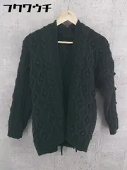 ■ ◎ Simplicite シンプリシテェ ウエストベルト付き ローゲージ ニット  カーディガン  ブラック レディース  【中古】 【1002802465772】