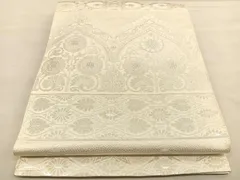 平和屋着物○西陣 西啓機業謹製 六通柄袋帯 扇面花