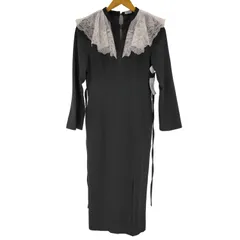 リリーブラウン Lily Brown Embroideryレースカラーワンピース レディース  0