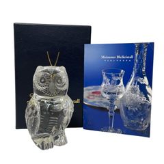 ◆未使用品保管品◆Meissen【マイセン】フクロウ 置物 クリスタル　M330