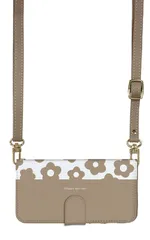 Galaxy S23 SC-51D SCG19 ケース 手帳型 ギャラクシーS23 スマホケース スマホショルダー レザー ストラップ お花 花柄 フラワー おしゃれ かわいい  調節可能 130cm  カラー02