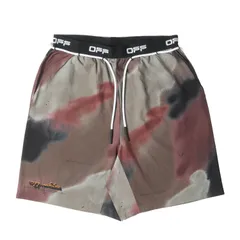 未使用品　ベージュクリーム色プリント　OFF ハーフパンツ オフホワイト オフホワイト メンズ パンツ OFF-WHITE ブランド ハーフパンツ