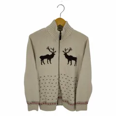 エディーバウアー Eddie Bauer ノルディック柄 ジップアップコットンニット メンズ JPN：M のサムネイル