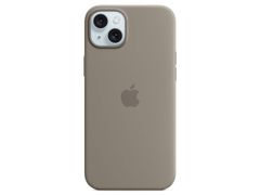 【中古】【箱破損】【未開封・未使用】Apple iPhone 15 Plus シリコンケース MagSafe対応 MT133FE/A [クレイ]   (30日間保証）