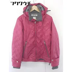 ◇ SIMPLICITE PLUS シンプリシテ プリュス 中綿 長袖 ジップアップ パーカー サイズ38 レッド グレー系 メンズ  【1110010001108】のサムネイル