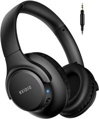 ヘッドホン KVIDIO Bluetooth 5.3 65時間再生 ヘッドホン ワイヤレス 40mm HD ドライバーユニット オーバーイヤーヘッドホン マイク内蔵 ヘッドホン 有線 無線 両用 遮音 密閉型 ハンズフリー通話可能 ブルートゥース ヘッドフォン