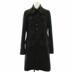 マークジェイコブス MARC JACOBS デニムコート ボタン ワンピース 裏地花柄 ミドル 4 M 黒 ブラック /HN22 ■ECのサムネイル