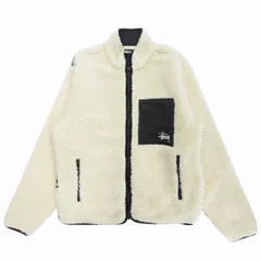 未使用品 ステューシー STUSSY "VENUS JACQUARD SHERPA JACKET" ヴィーナス ジャガード ジャケット ブルゾン シェルパ ボア フリース フルジップ 118437 サイズM アイボリー メンズ レディースのサムネイル