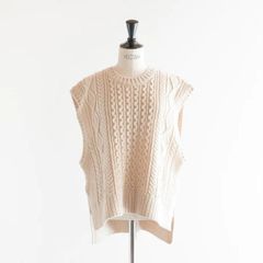 HYKE / FRINGE SWEATER VEST / 232-11332 - メルカリ