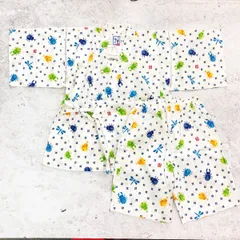 【新品タグ付き】 ミキハウス カブトムシ 柄 甚平 ホワイト 120サイズ □〇