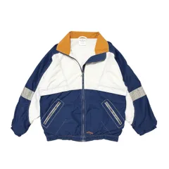 中古 アディダス adidas ナイロンジャケット クリーニング済み 80s 銀タグ ジップアップ D6 F180 メンズ 実寸XL