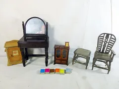 美品　エポック社　シルバニアファミリー アーバンライフ　書棚セット　鏡台 椅子　セット