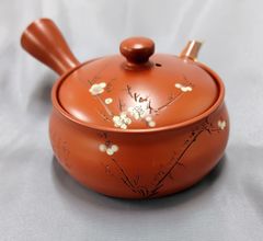 【象山】作　急須　常滑焼　煎茶　焙じ茶　茶器　昭和レトロ　梅柄