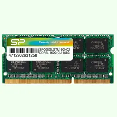 【特価商品】(低電圧) DDR3L 1.35V 1600 PC3L-12800 ノートPC用メモリ 8GB×1枚 204Pin Mac シリコンパワー 対応 SP008GLSTU160N02