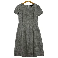 UNTITLED  アンタイトル ツイードワンピース size2/ブラック×ホワイト