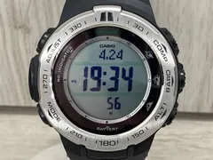 CASIO PRO TREK PRW-3100 電波ソーラー デジタル カシオ プロトレック トリプルセンサー タフソーラー ブラック メンズ腕時計