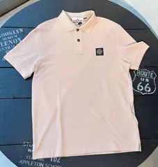【新品】STONE ISLAND スリムフィットポロシャツ コンパスパッチのサムネイル