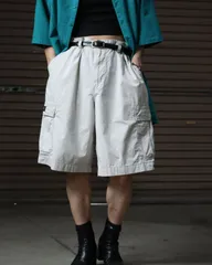 Polo Jeans wide silhouette tech cargo shorts RALPH LAUREN ポロジーンズ ラルフローレン ワイド カーゴ ハーフパンツ 短パン 白系 W38