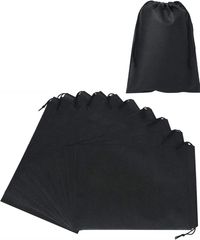 Goods online store Chocople 수납봉투 건착 부직포 10장들이 랩핑 25x35cm(흑, 25x35cm)