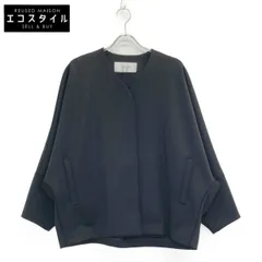 極美品　ADORE アドーア　ノーカラージャケット　38 黒　2020SS ADORE｜アドーアのノーカラージャケット通販 - ZOZOTOWN