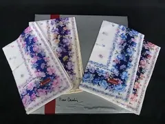 pierre cardin ピエールカルダン コットン100％ フラワー 花柄 スカーフ ハンカチーフ レディース アイボリー系 DE3701
