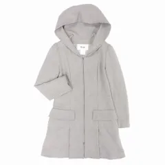 新品未使用　Rene 34 ルネ　フーディ　カーディガン コート　ピンク 美品✨】ルネ ダブルジップ カーディガン パール ピンク 34