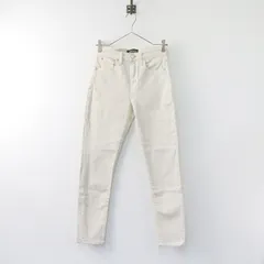 美品 レッドカード RED CARD 46303HR 30th Anniversary スリムテーパード ハイライズ デニムパンツ 23/ベージュ【2400013825795】