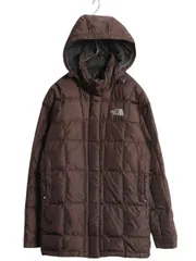 【お得なクーポン配布中!】 ノースフェイス ダウン ジャケット レディース S 古着 The North Face アウトドア 600フィル フード パーカー フルジップ ハーフ コート 茶