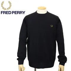 FRED PERRY (フレッドペリー) K1309 PIQUE STITCH JUMPER ピケ ステッチ ジャンパー 102 BLACK FP550 M
