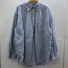 NAUTICA/ノーティカ 長袖シャツ BDシャツ ボタンダウンシャツ チェック柄 MAURITIUS製 メンズ XXL ブルー/ホワイト/その他