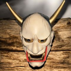 水月焼 般若 面 アンティーク 骨董品 能面 狂言面 神楽面 伝統工芸 水月焼 般若 面 アンティーク 骨董品 能面 狂言面 神楽面 伝統工芸