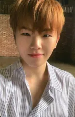 【中古】コレクションカード(男性) SEVENTEEN/WOOZI(ウジ)/衣装白・顔正面・背景レンガ・裏面青/CD「3RD Album ： An Ode(Begin ver.)封入特典フォトカード