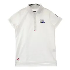 サイズ：0 PEARLY GATES パーリーゲイツ  半袖ポロシャツ ボーダー柄 ホワイト系 [240101390816]# ゴルフウェア レディース ストスト