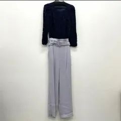 AP40 グレースコンチネンタル　34サイズ　サロペット　ネイビー×ラベンダーのサムネイル