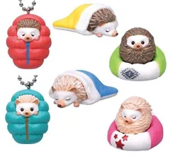おやすみハリネズミ ほしぞらキャンプ × 全6種セット フルコンプ ガチャガチャ カプセルトイ おやすみ ハリネズミ ほしぞら キャンプ フィギュア ミニチュア マスコット シュラフ ブランケット ソルト ペッパー シナモン