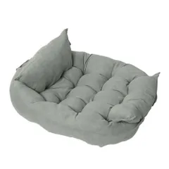 ☆ グレー ☆ ペットベッド l pksupa132 ペットベッド ふわふわ Lサイズ ペット用ベッド 中型犬 ペットソファ ペットソファー ベッド ベット ペット ペット用 マット 寝具 犬 犬用 イヌ いぬ ねこ 猫 ネコ ふかふか あったか 暖かいのサムネイル