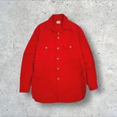 50s ヴィンテージ PENNY'S -SANFORIZED- マチ付き 長袖 モールスキン 起毛 ワークシャツ Mのサムネイル