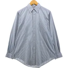 古着 80~90年代 ブルックスブラザーズ Brooks Brothers MAKERS 長袖 ボタンダウンストライプシャツ USA製 メンズM相当/eaa566039