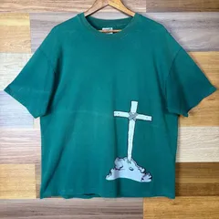 90s hck HOPE CHAPEL KAPOLEI グラフィックデザイン T-sh Tシャツ サイズ メンズ XL シングルステッチ 90年代 VINTAGE ビンテージ ヴィンテージ ストリート アメカジ 古着 r25090484【Tシャツ】/グリーン